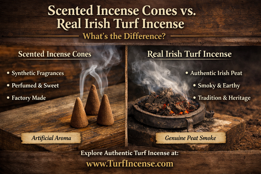 Scented Incense Cones vs. Authentic Irish Turf Incense: What’s the Real Difference?