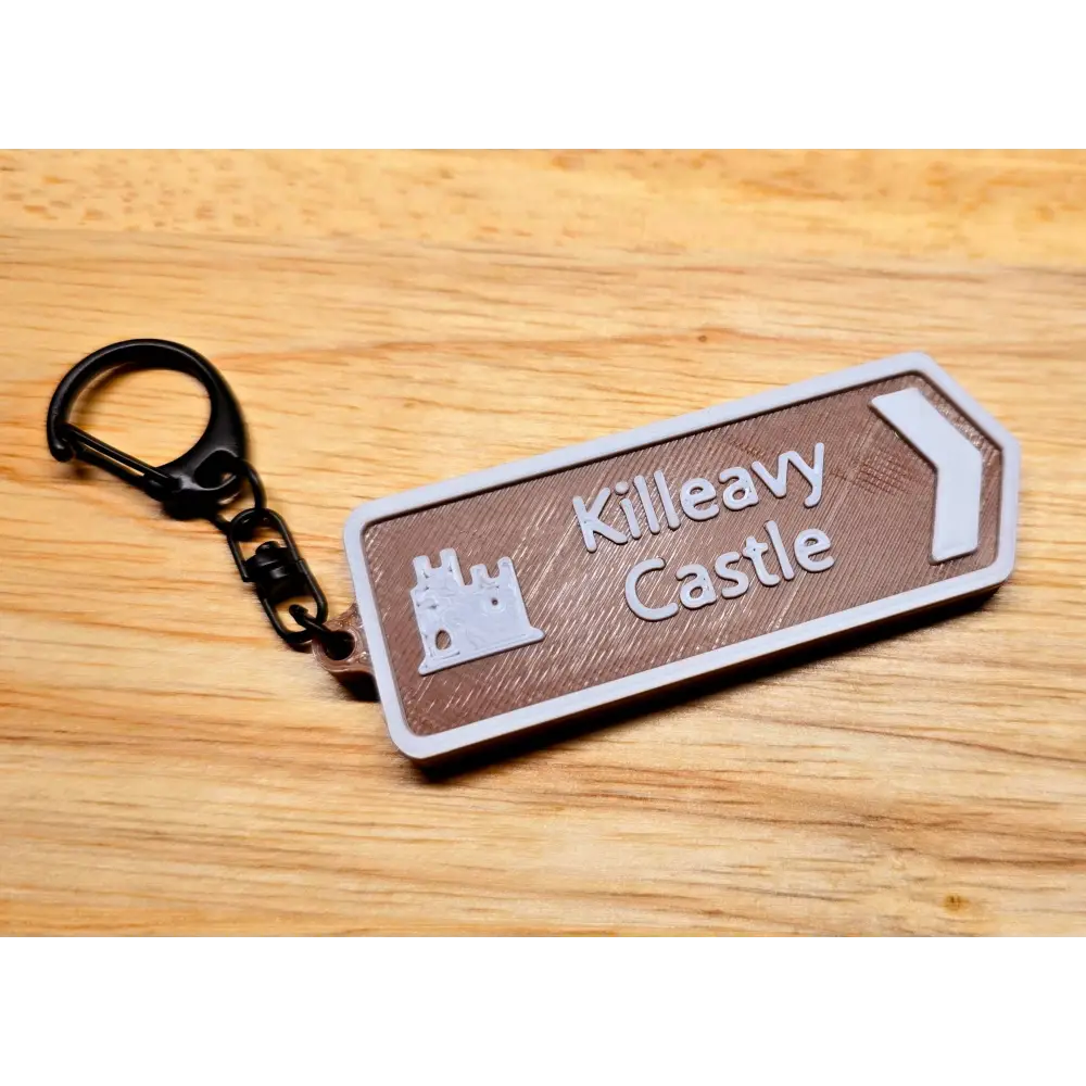 Road sign keyring