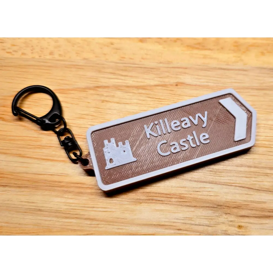 Road sign keyring