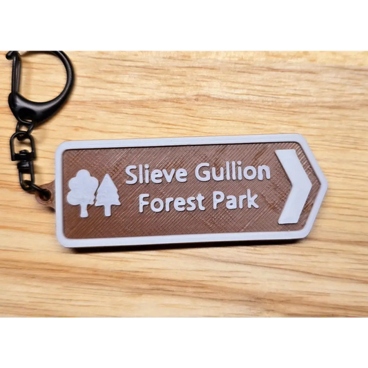 Road sign keyring